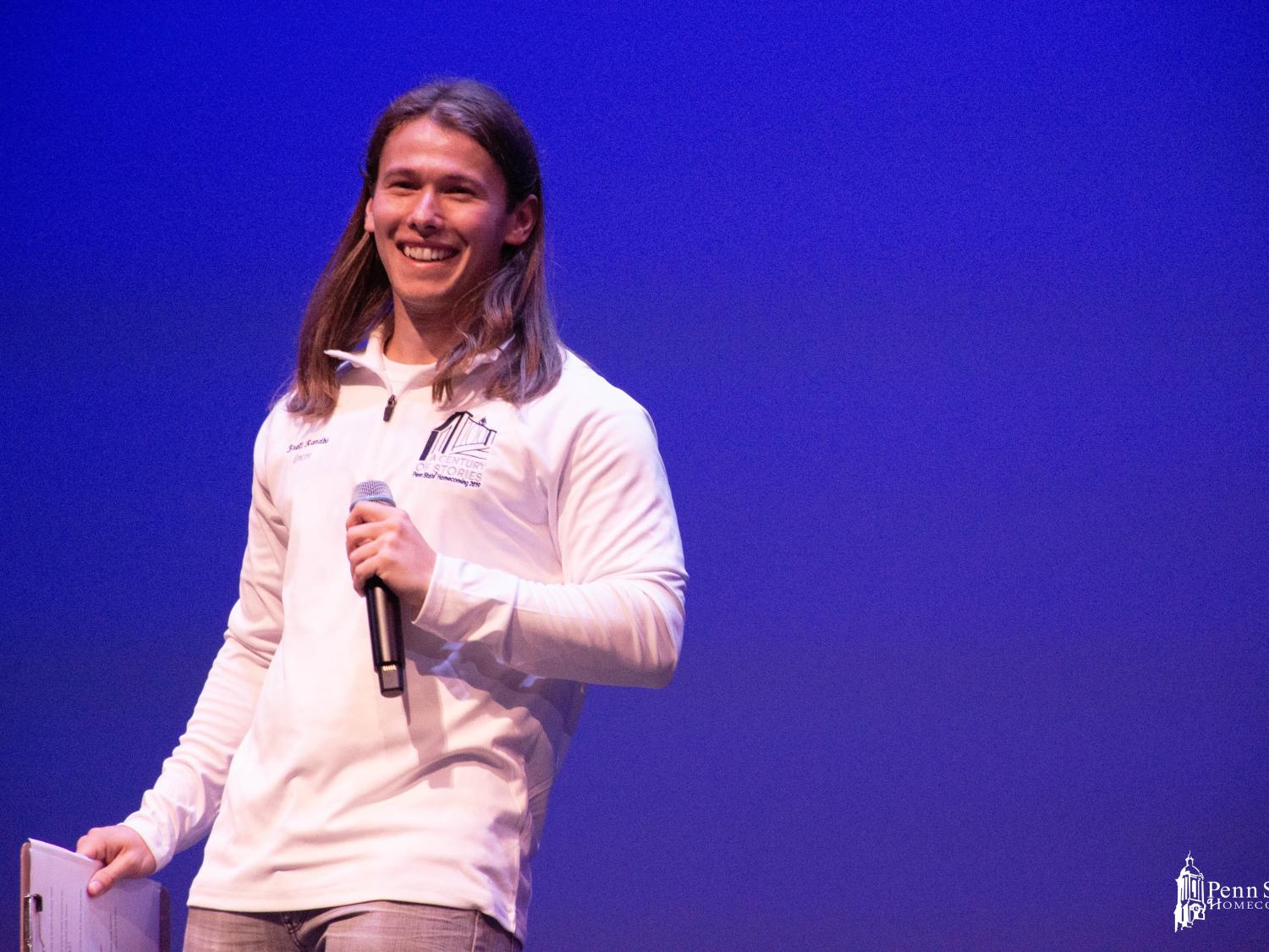 Student makes his mark through emcee duties during Homecoming