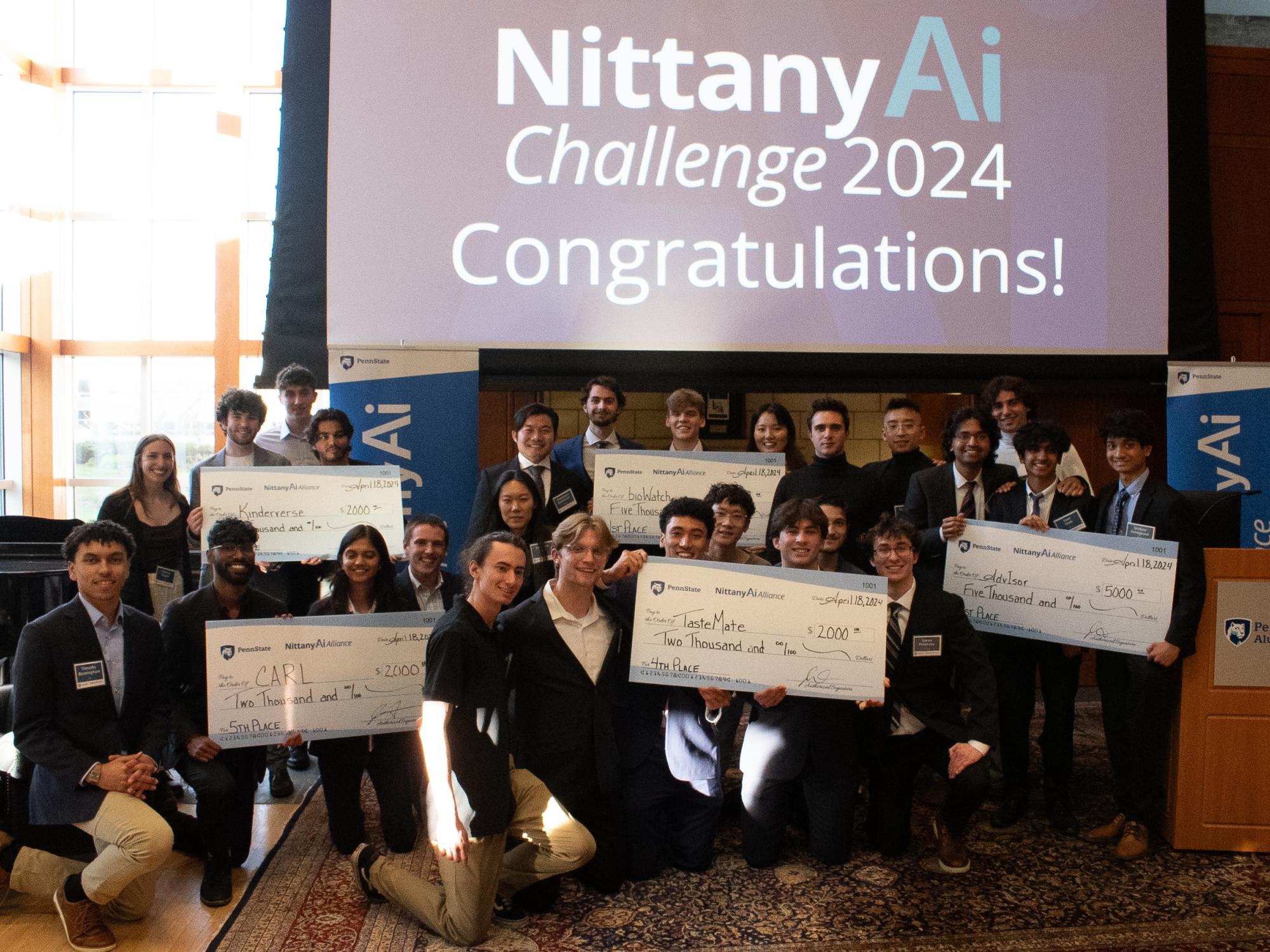 Students using AI for good win $17,000 in Nittany AI Challenge 